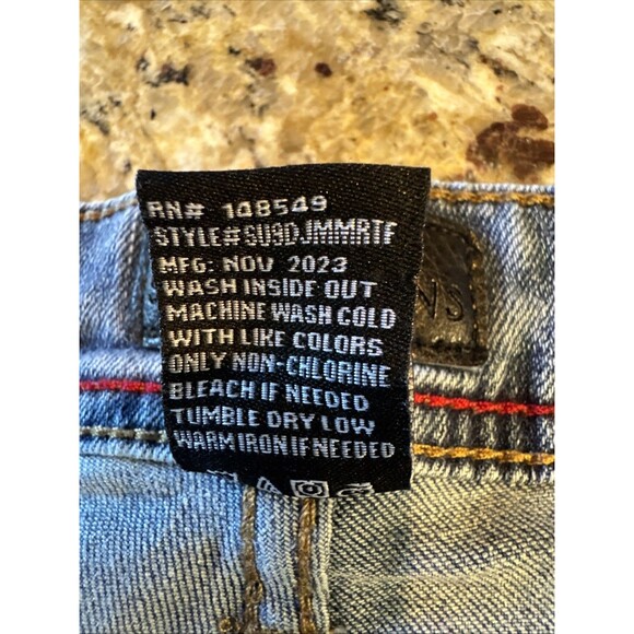 Steves Jeans Men's Light Blue Denim Jeans 32x30 Stretch fit Straight Pants - Picture 3 of 7